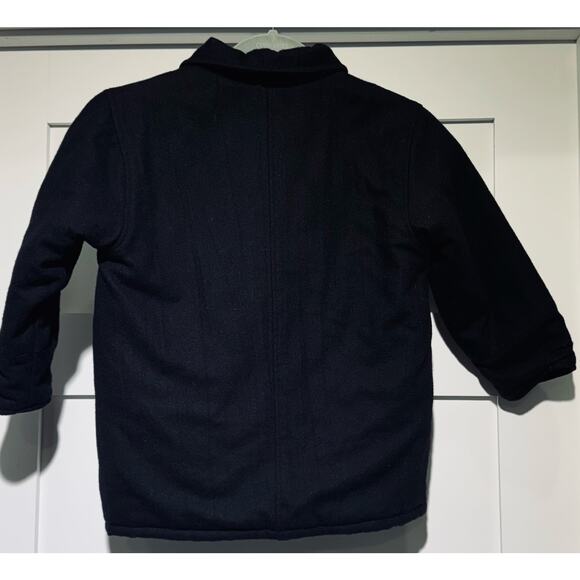 Kenneth Cole Reaction Wool Blend Black Double Breasted & Pockets Coat Boys Sz 4 - Picture 7 of 12